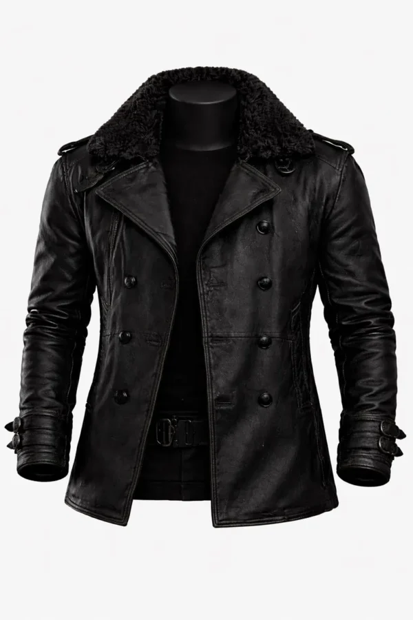 Leon Kennedy RE9 Requiem Inspired Black Leather Jacket